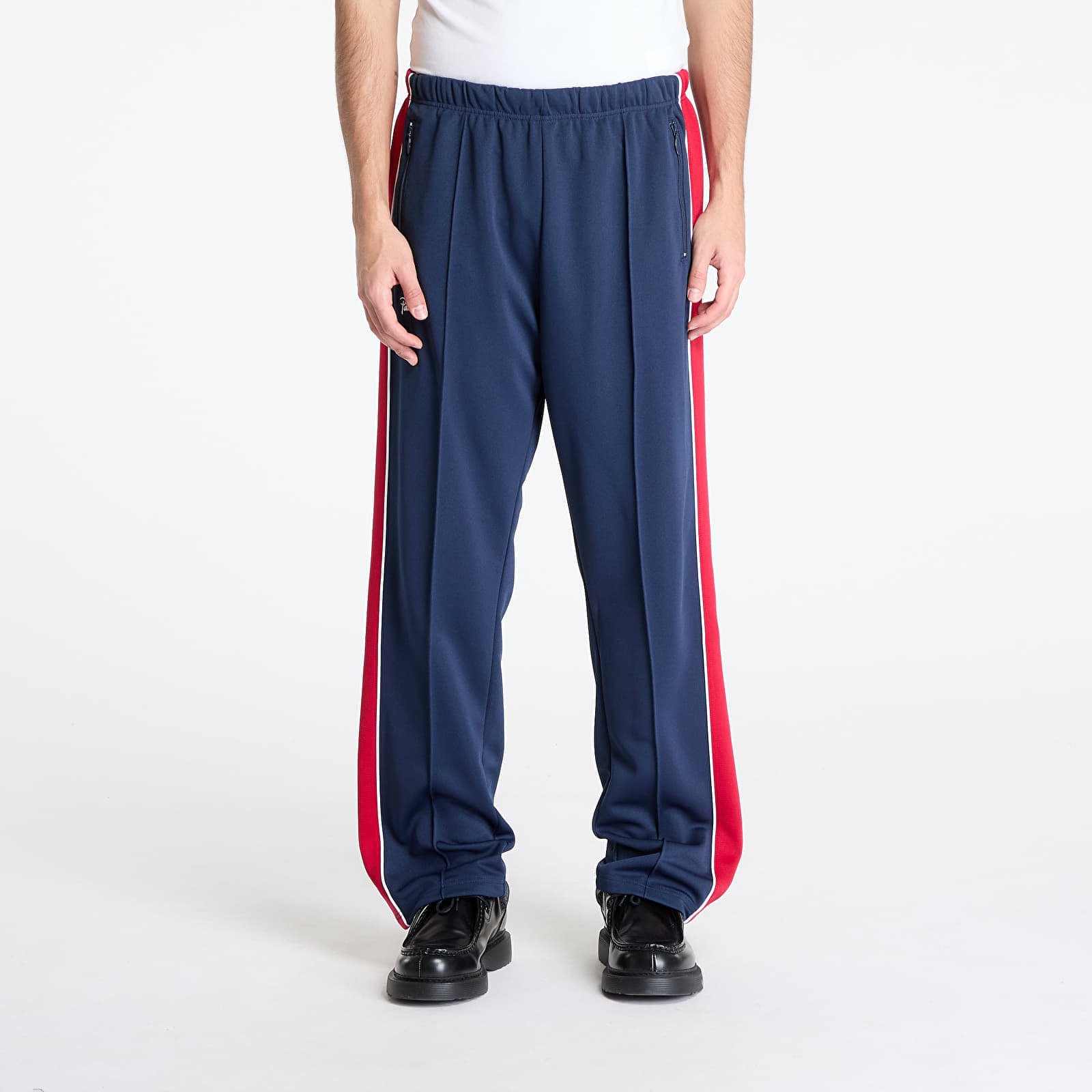 Снимка на Панталони Patta Tricot Straight Track Pants Black Iris L