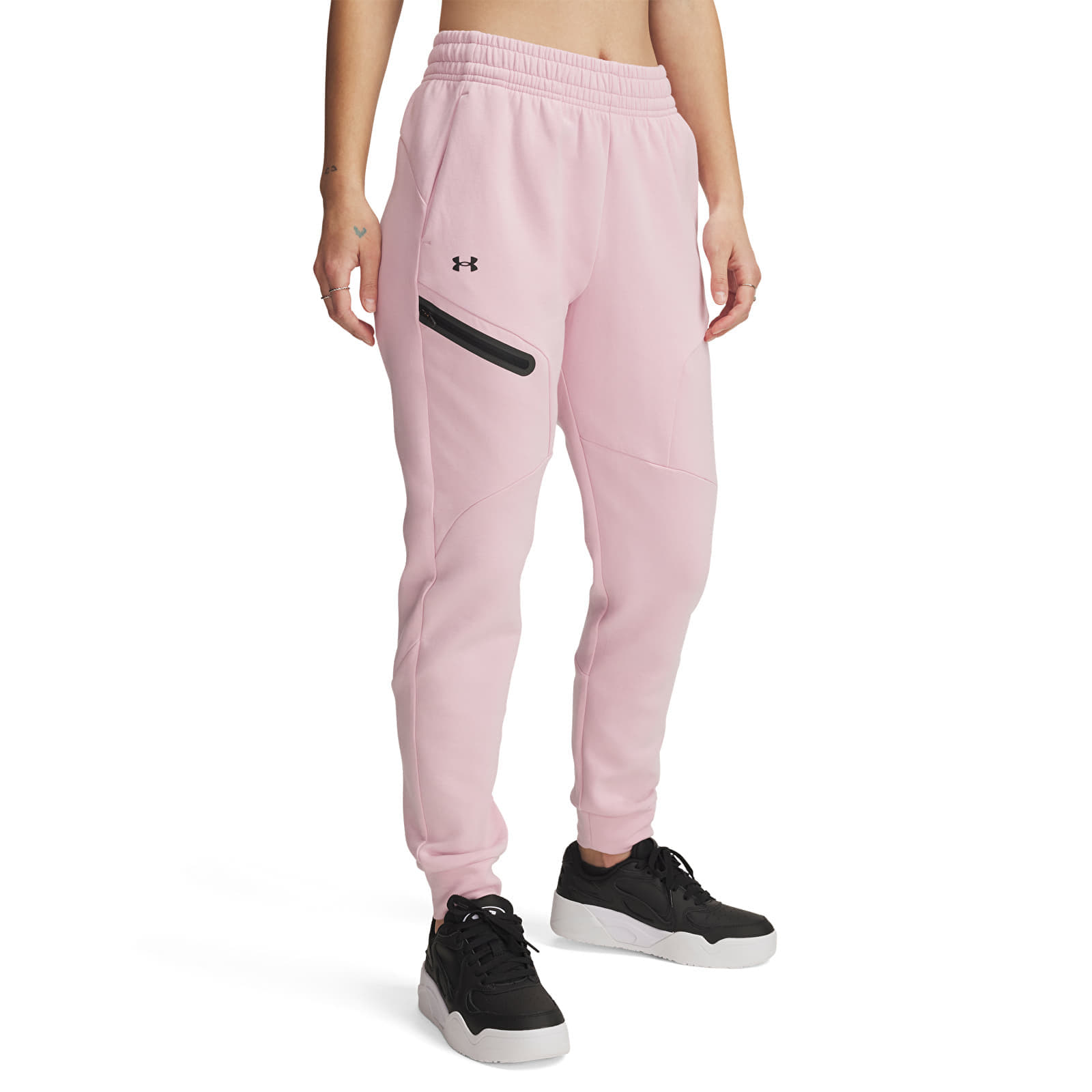 Снимка на Панталони Under Armour Unstoppable Fleece Jogger Prime Pink/ Black XL