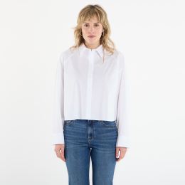 Снимка на Риза Calvin Klein Jeans Solid Boxy Cropped Shirt White XS