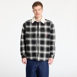 Снимка на Риза Tommy Jeans Check Teddy Mix Overshirt Black L
