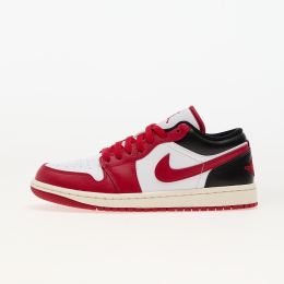 Снимка на Сникърси Air Jordan 1 Low White/ Gym Red-Black-Sail EUR 40.5