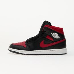 Снимка на Сникърси Air Jordan 1 Mid Black/ Varsity Red-Summit White EUR 40.5