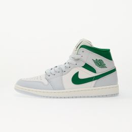 Снимка на Сникърси Air Jordan 1 Mid Summit White/ Pine Green-Pure Platinum-Sail EUR 42.5