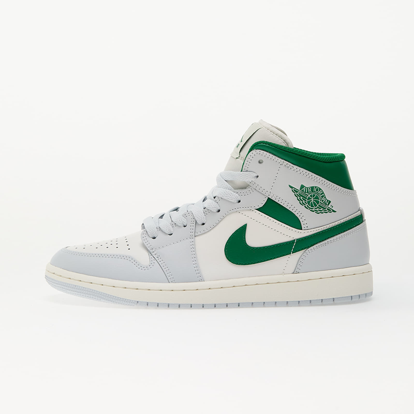 Снимка на Сникърси Air Jordan 1 Mid Summit White/ Pine Green-Pure Platinum-Sail EUR 44.5