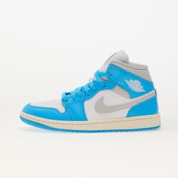 Снимка на Сникърси Air Jordan Wmns 1 Mid Dk Powder Blue/ Neutral Grey-White-Sail EUR 40.5