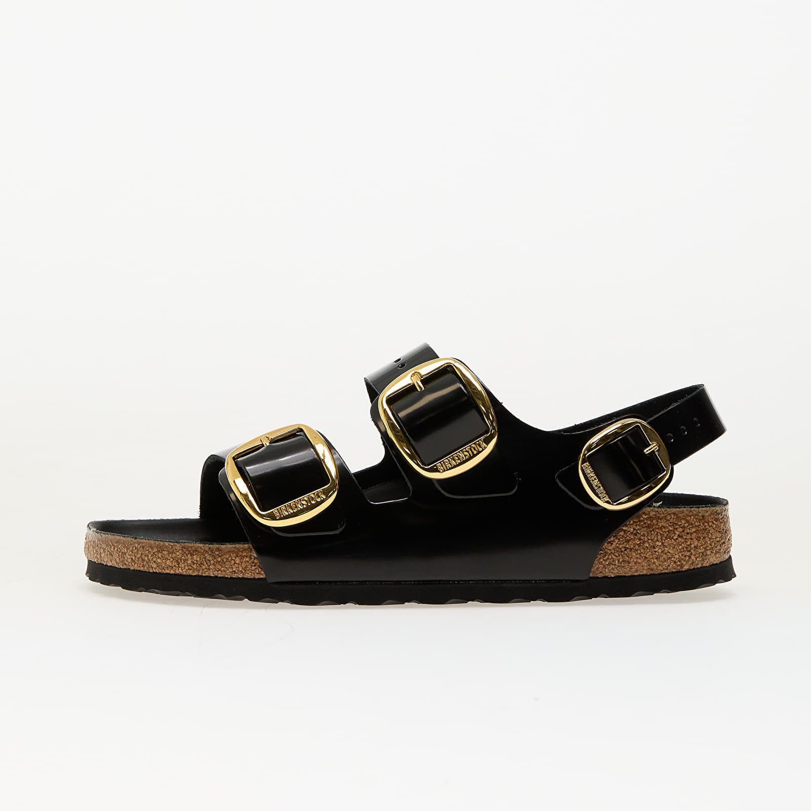 Снимка на Сникърси Birkenstock Milano Big Buckle Natural Leather Patent High-Shine Black EUR 40