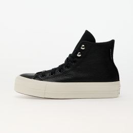 Снимка на Сникърси Converse Chuck Taylor All Star Lift Platform Water Repellent Leather Black/ Black/ Egret EUR 36.5