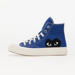 Снимка на Сникърси Converse x Comme des Garçons PLAY Chuck 70 Hi Blue/ Black/ Egret EUR 37.5