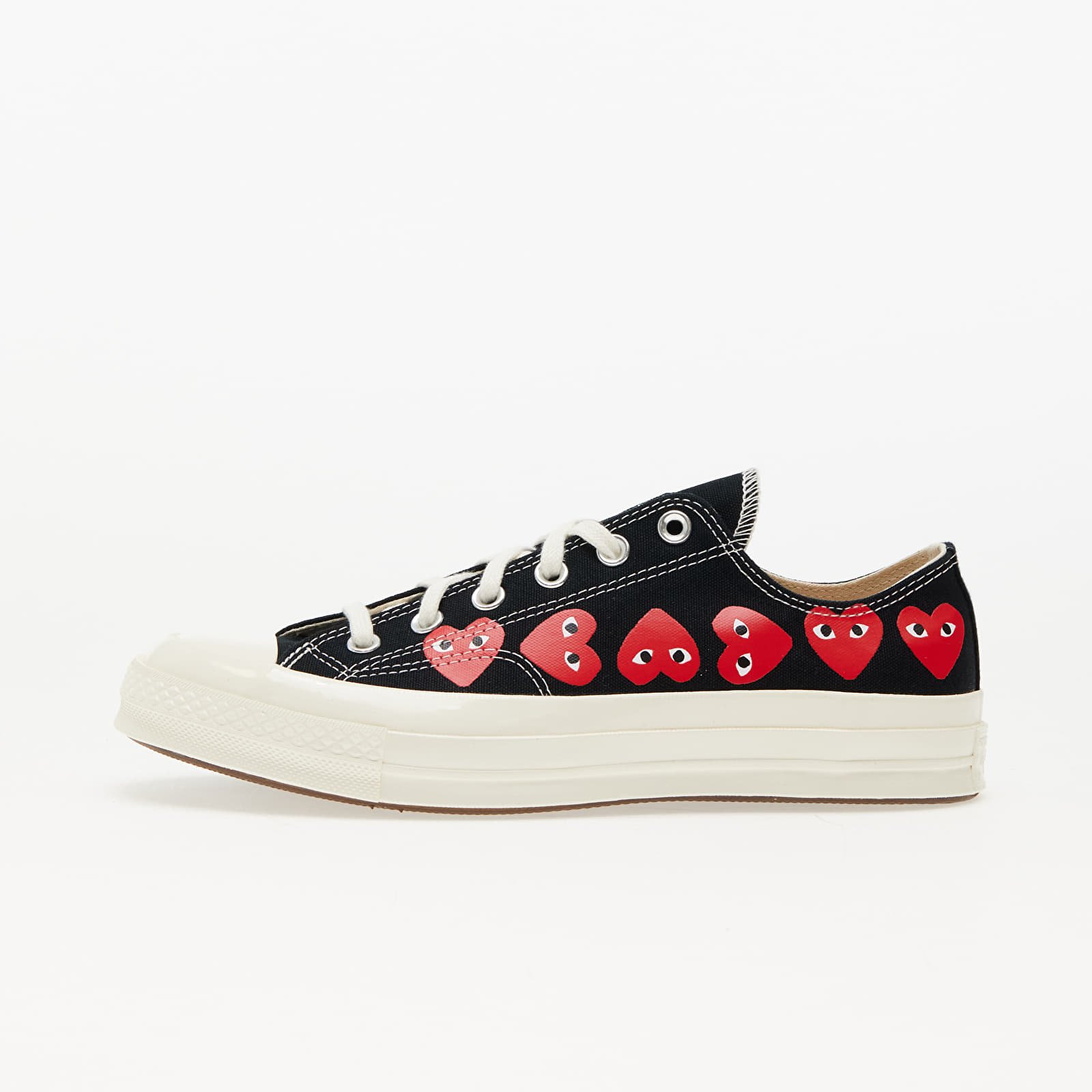 Снимка на Сникърси Converse x Comme des Garçons PLAY Chuck Taylor 70 OX Multi Heart Black/ Hi Risk Red/ Egret EUR 42.5