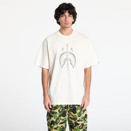 Снимка на Тениска A BATHING APE Garment Dye Shark Relaxed Fit Tee Ivory XL