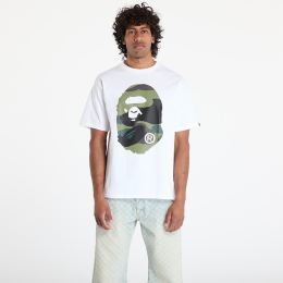 Снимка на Тениска A BATHING APE Giant 1St Camo Big Ape Head Tee UNISEX White/ Green XL
