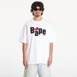 Снимка на Тениска A BATHING APE Heart Ape Head Relaxed Fit Short Sleeve Tee White XL