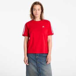 Снимка на Тениска adidas 3 Stripe Tee Better Scarlet XL