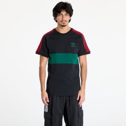 Снимка на Тениска adidas 3 Stripes Panel T-Shirt Black/ Core Green L