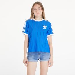 Снимка на Тениска adidas Adicolor 3 Stripes Pinstripe Short Sleeve Tee Blue XS