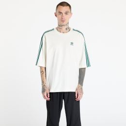 Снимка на Тениска adidas Adicolor Oversized T-Shirt Off White/ Collegiate Green XL