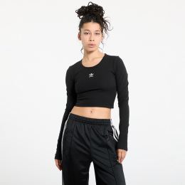 Снимка на Тениска adidas Essentials Rib Cro-Packed Longsleeve Tee Black L