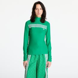 Снимка на Тениска adidas Longsleeve 3-Stripe Tee Green L