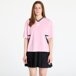 Снимка на Тениска adidas Tiro Cut 3 Stripes Color Block Boyfriend T-Shirt True Pink/ Black/ White S