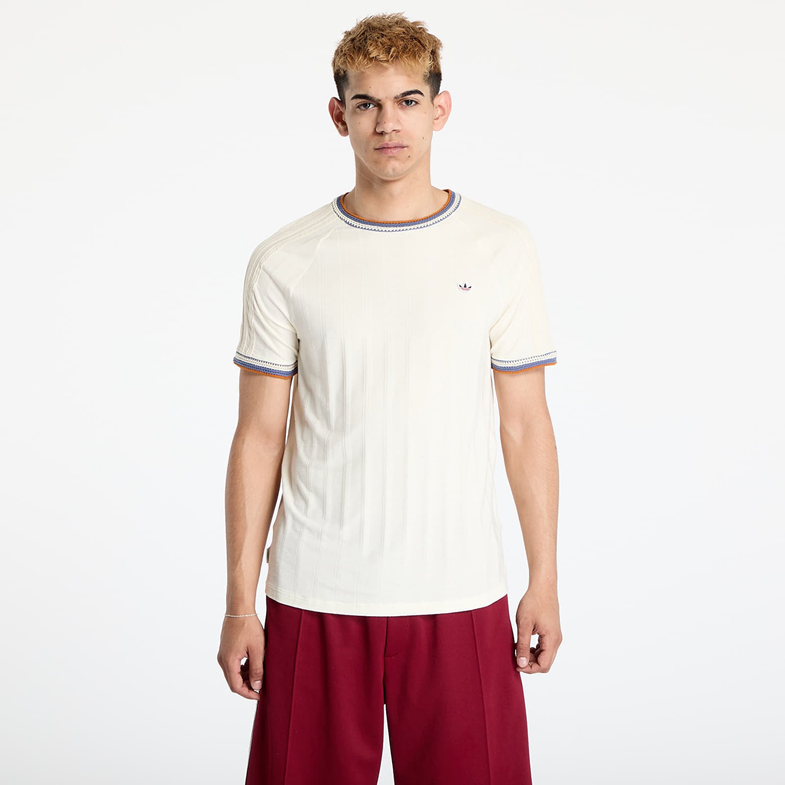 Снимка на Тениска adidas x Clot Rib Tee by Ec Beige/ Cream White S