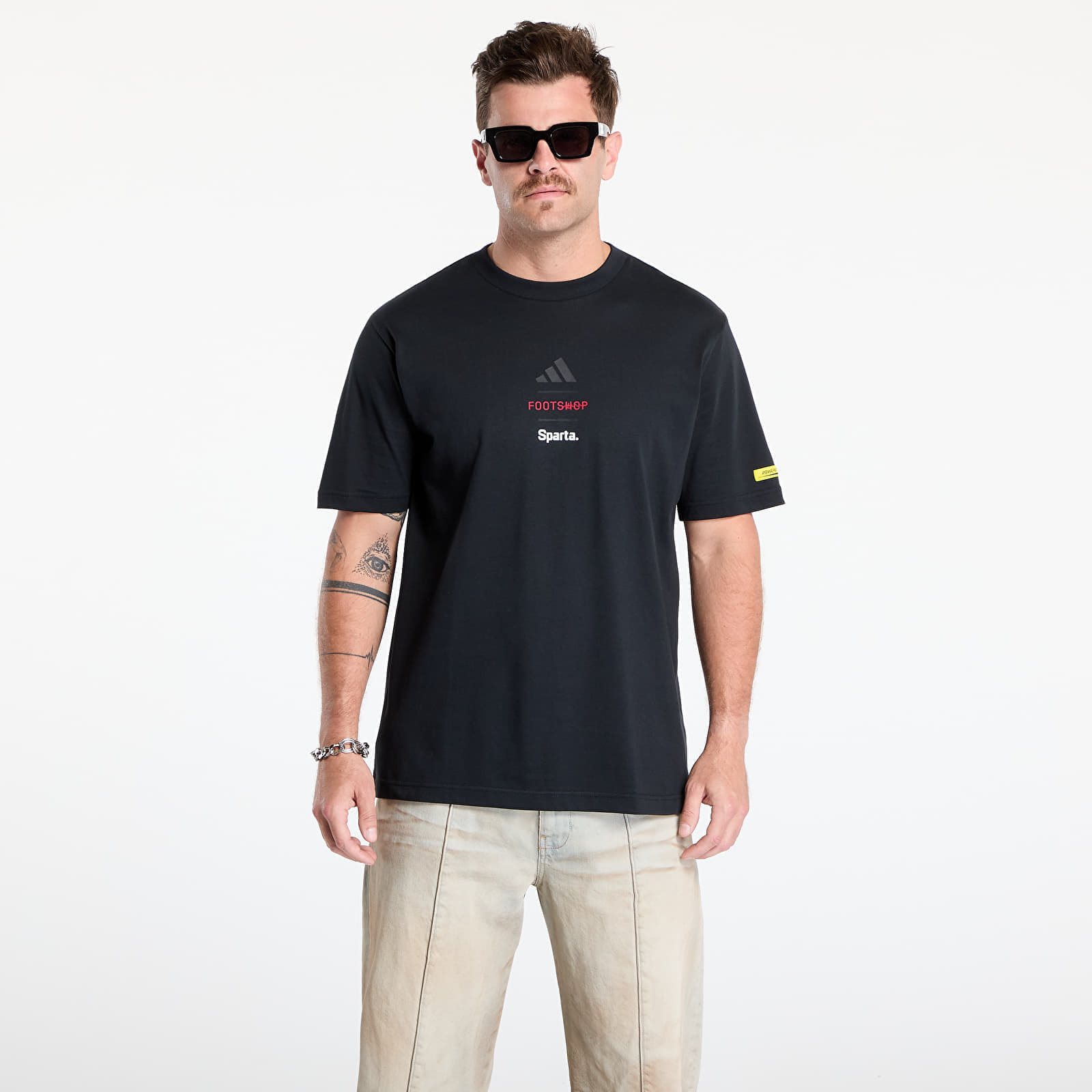 Снимка на Тениска adidas x Footshop x Sparta T-Shirt Crest UNISEX Black XXXL