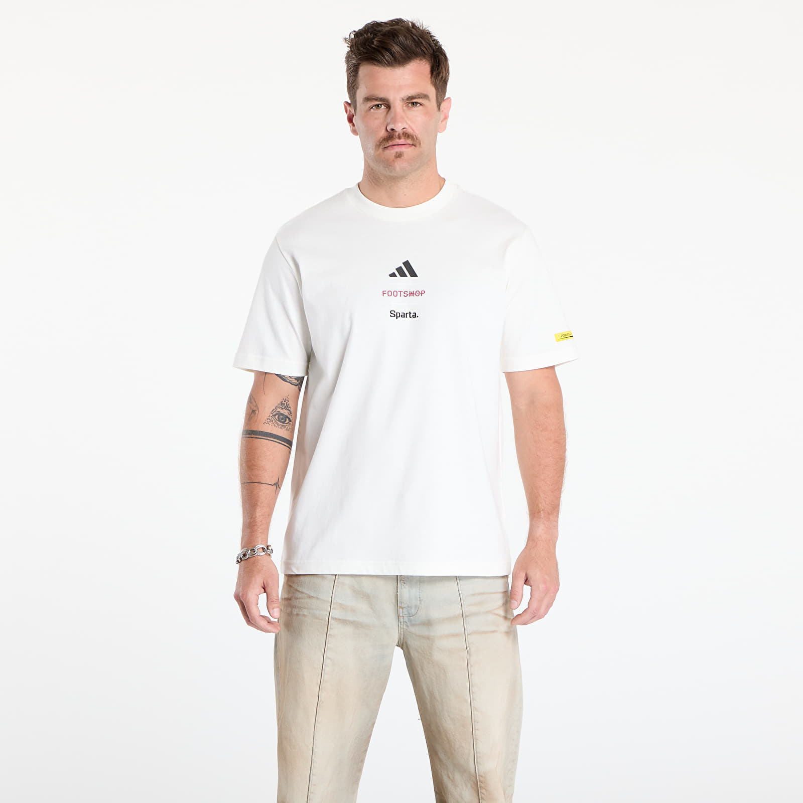 Снимка на Тениска adidas x Footshop x Sparta T-Shirt Crest UNISEX White XXXL
