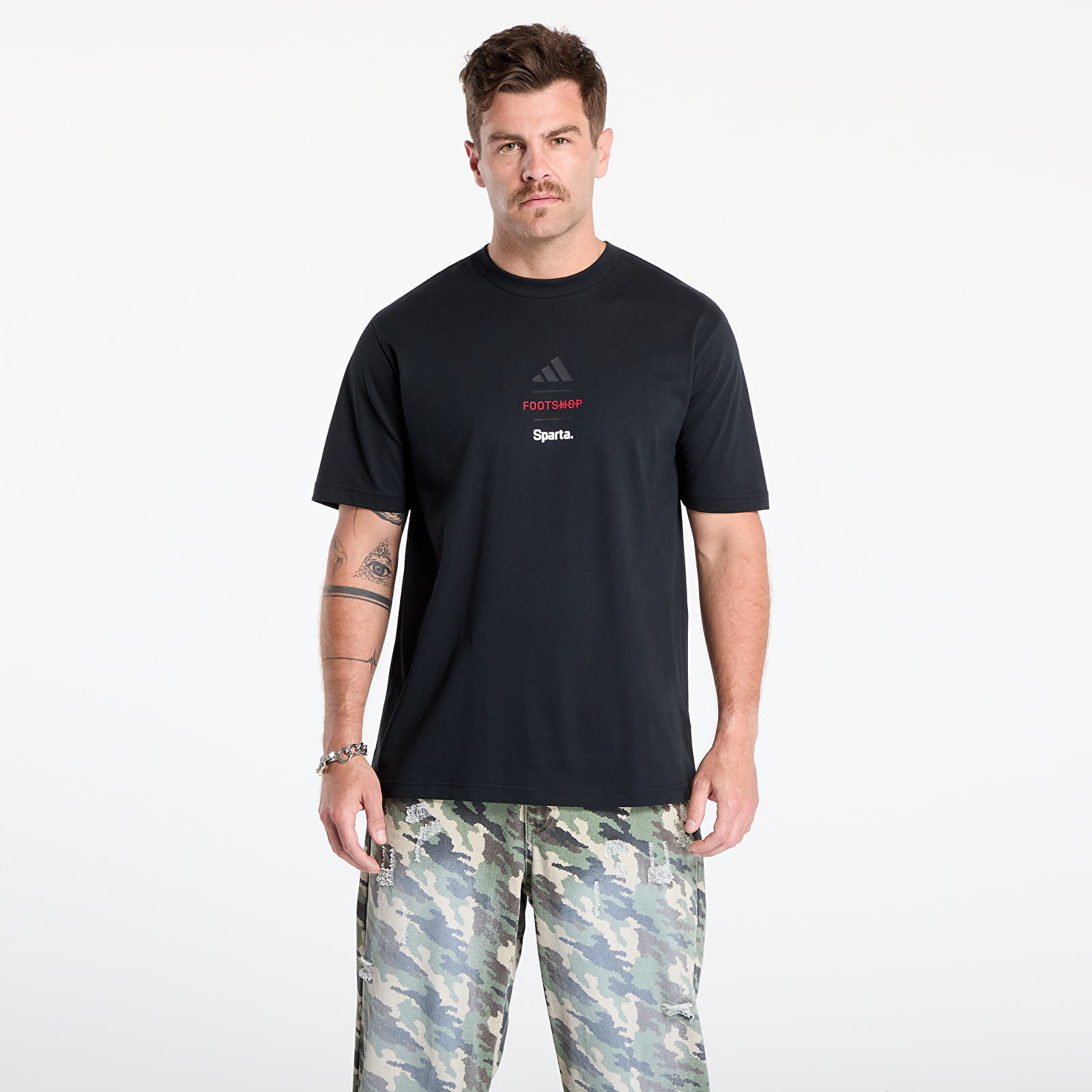 Снимка на Тениска adidas x Footshop x Sparta T-Shirt Logotype UNISEX Black XXXL