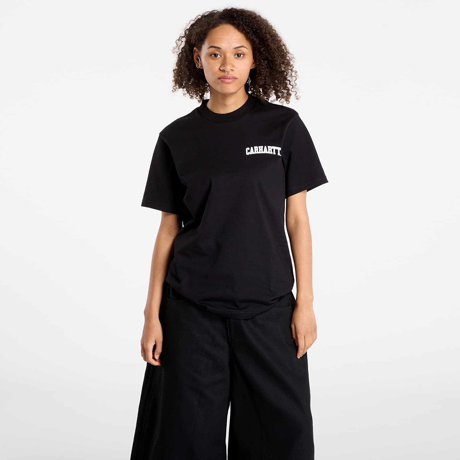 Снимка на Тениска Carhartt WIP S/S University Script T-Shirt UNISEX Black/ White L