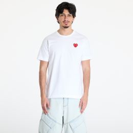 Снимка на Тениска Comme des Garçons PLAY Emblem x Rhinestone T-Shirt UNISEX White/ Red XXL