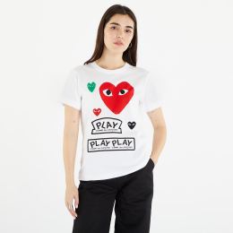Снимка на Тениска Comme des Garçons PLAY Heart Logo Tee White L