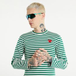 Снимка на Тениска Comme des Garçons PLAY Long Sleeve Tee UNISEX Green/ White XXS