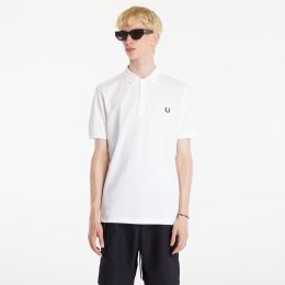 Снимка на Тениска FRED PERRY Plain Polo Short Sleeve Tee White XL