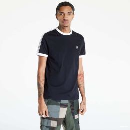 Снимка на Тениска FRED PERRY Taped Ringer T-shirt Black XL