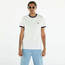 Снимка на Тениска FRED PERRY Taped Ringer T-shirt Snow White XL