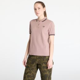 Снимка на Тениска FRED PERRY Twin Tipped Shirt Dark Pink/ Navy 38