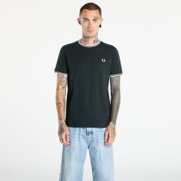 Снимка на Тениска FRED PERRY Twin Tipped T-Shirt Night Green/ Snow White L