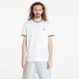 Снимка на Тениска FRED PERRY Twin Tipped T-Shirt White XL