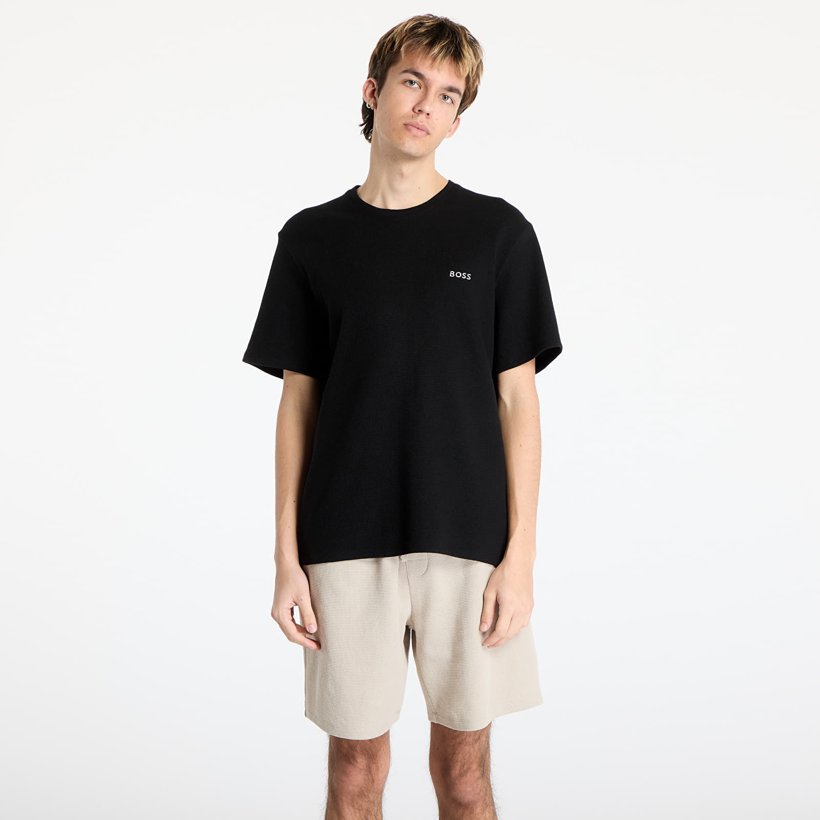 Снимка на Тениска Hugo Boss Men's Waffle T-Shirt Black L