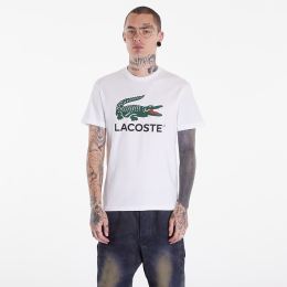 Снимка на Тениска LACOSTE Cotton Jersey Signature Print T-Shirt White XL