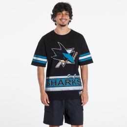 Снимка на Тениска Mitchell & Ness NHL Fashion Oversized SS Tee Current Logo San Jose Sharks Black L