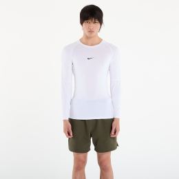 Снимка на Тениска Nike Pro Men's Dri-FIT Tight Long-Sleeve Fitness Top White/ Black XXL