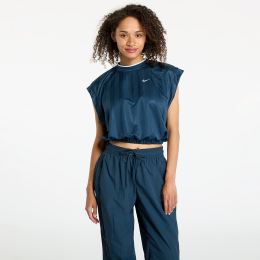 Снимка на Тениска Nike Sportswear Collection Women's Dri-FIT Jacquard Short-Sleeve Jersey Top Armory Navy/ Armory Navy/ White XL