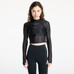 Снимка на Тениска Nike Zenvy Women's Dri-FIT Long-Sleeve Sheer Top Black/ Pcg6C XXL