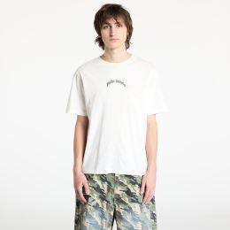 Снимка на Тениска Palm Angels Back Curved Logo Slim Tee Off White/ Black L