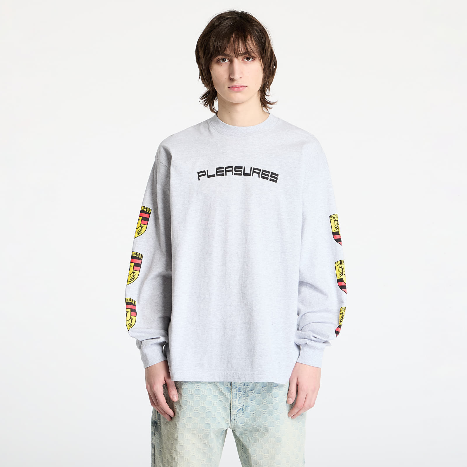 Снимка на Тениска PLEASURES Fast Life Long Sleeve Ash Grey XXL