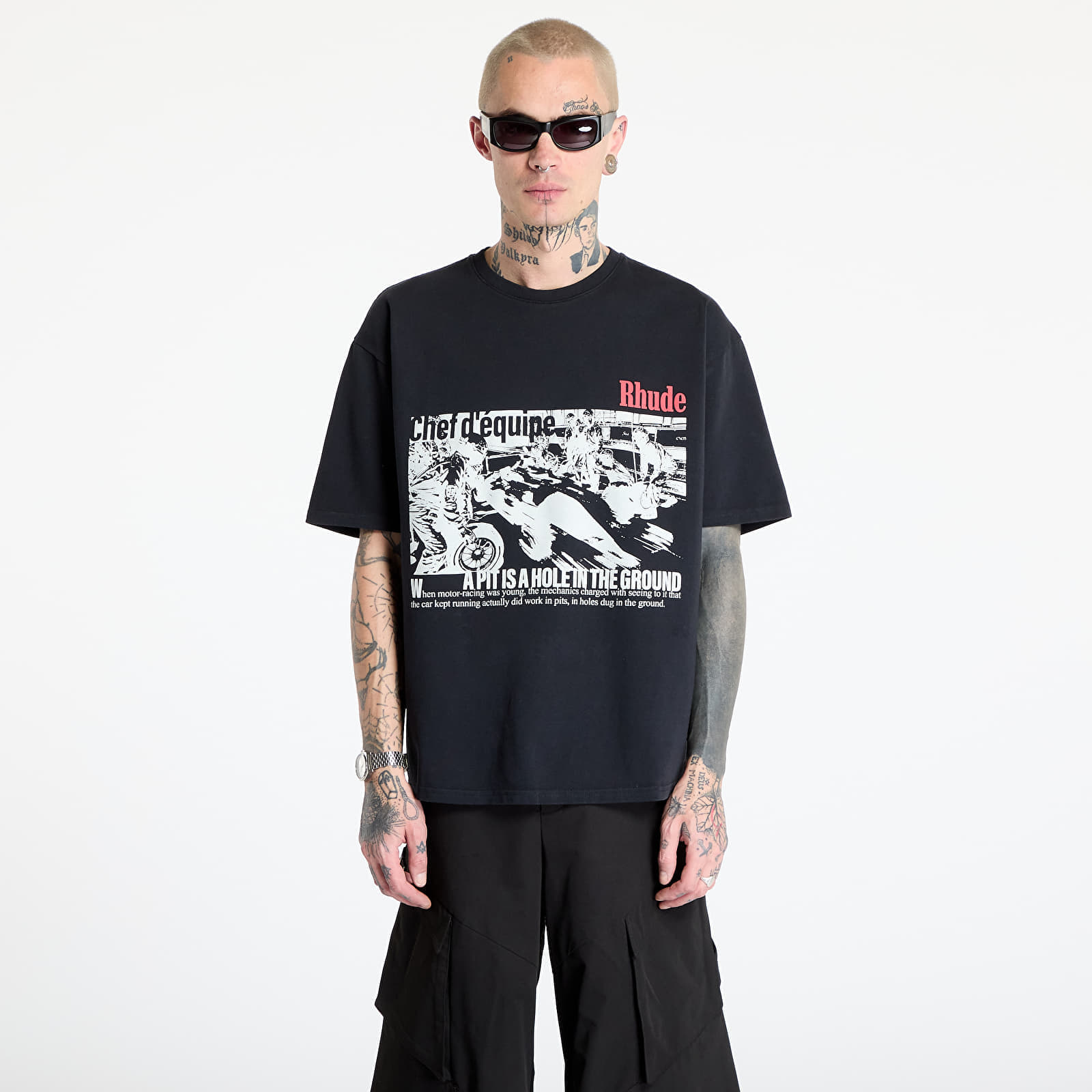Снимка на Тениска Rhude Champions Du Monde Tee Vintage Black XXL