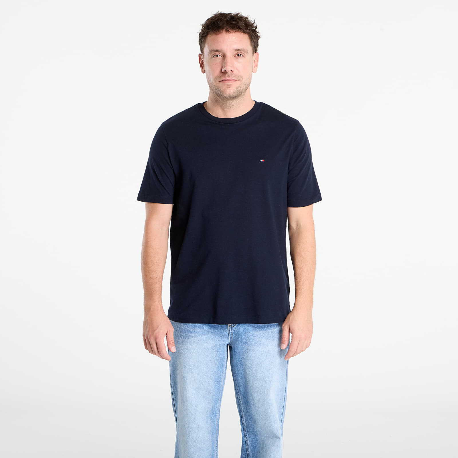 Снимка на Тениска Tommy Hilfiger Essential Reg Fit Solid Tee Navy M
