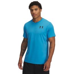 Снимка на Тениска Under Armour Heatgear Fitted SS Tee Ether Blue/ Black XXXL