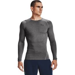 Снимка на Тениска Under Armour Hg Armour Comp LS Carbon Heather/ Black XXXL
