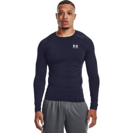 Снимка на Тениска Under Armour Hg Armour Comp LS Midnight Navy/ White XXXL